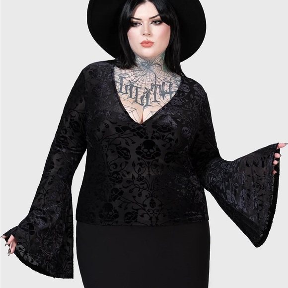 Killstar Tops - Killstar Woodland Gleam Long Sleeve Top size XXL